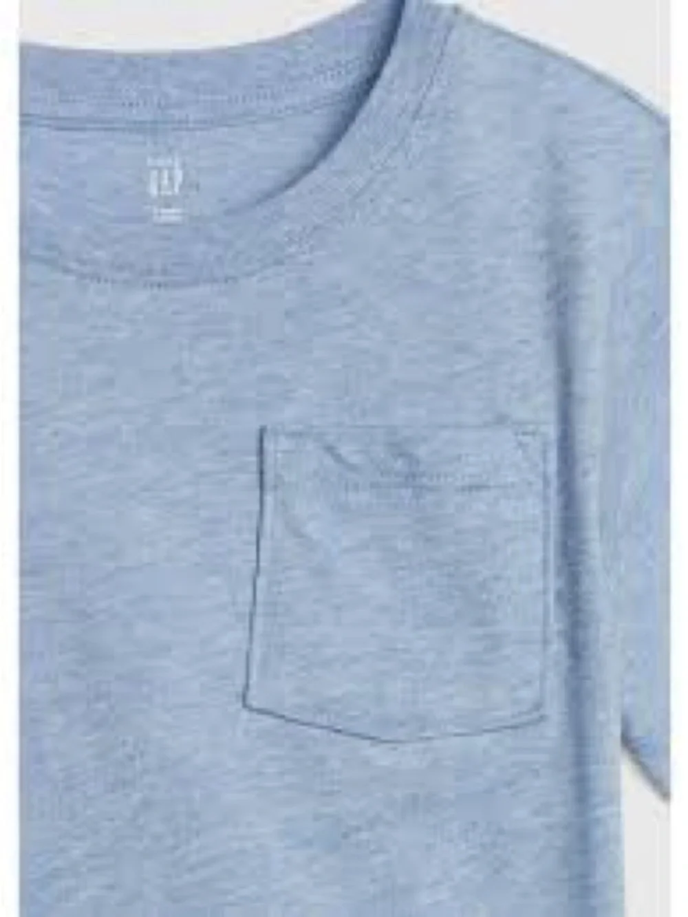 GAP Heather Light Blue Pocket Tee
